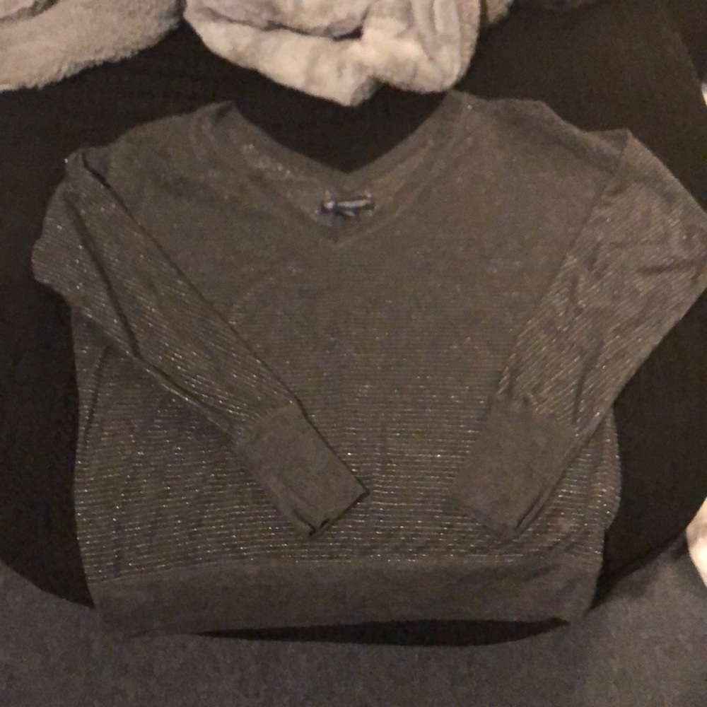 American eagle striped vneck